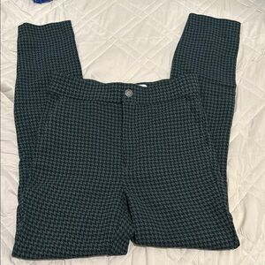 Hollister Green Houndstooth Jeggings
